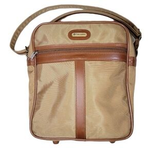 Vintage Samsonite Special Carry On Messenger Shoulder Bag Tote Khaki